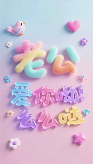 老公 爱你呦 么么哒