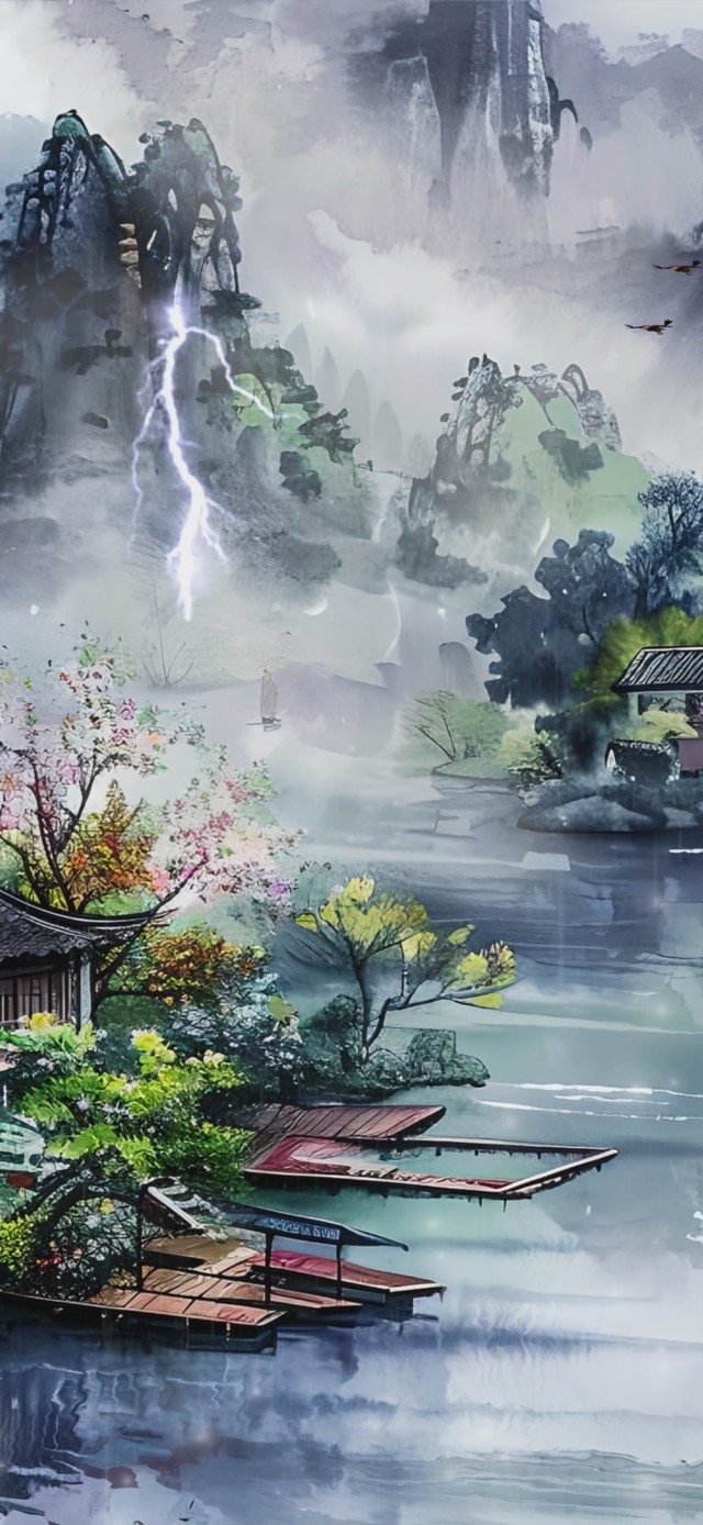 古风山水清新壁纸