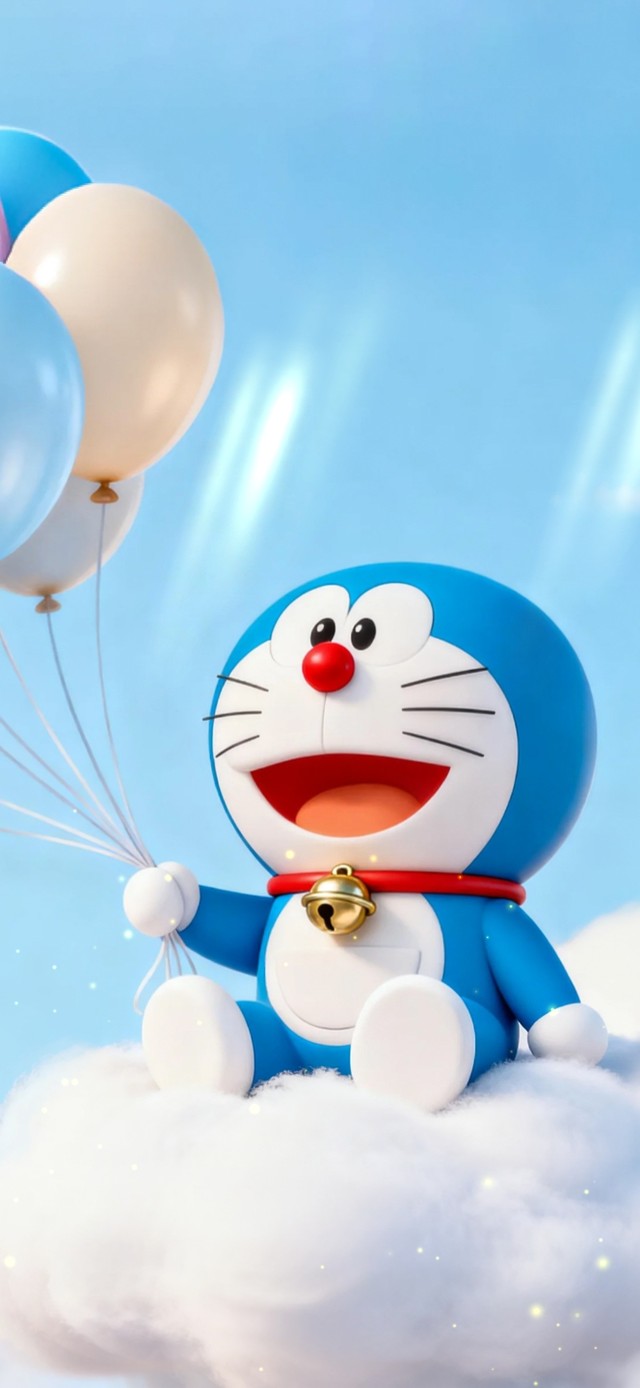 清新机器猫气球