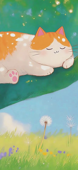 慵懒小猫（时钟版）