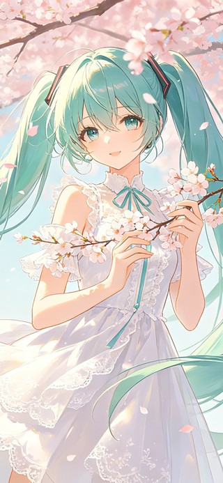 樱花树下的初音