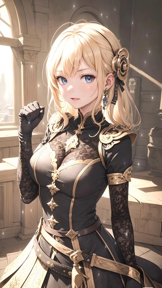 黑色骑士少女