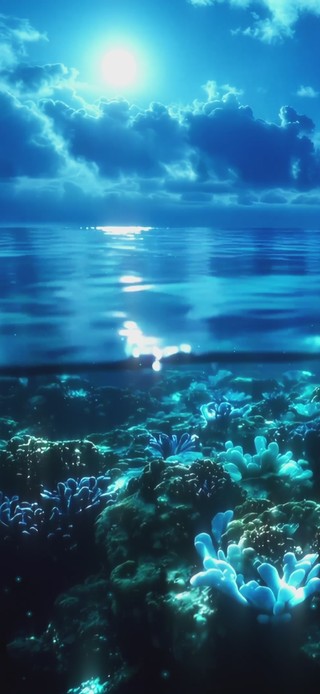 海平面の上と下