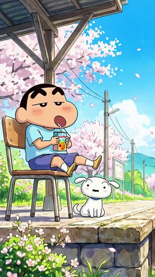 春日车站的蜡笔小新