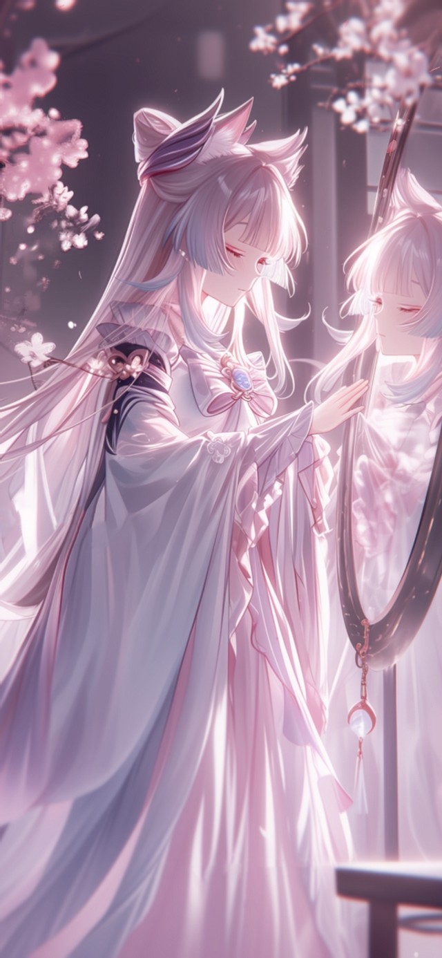 雪墨壁纸丨心海丨镜中人丨