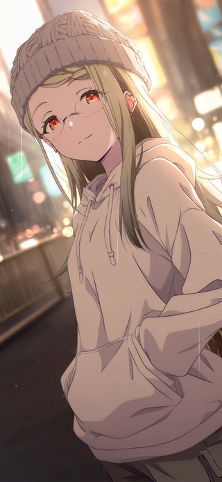 唯美街道少女