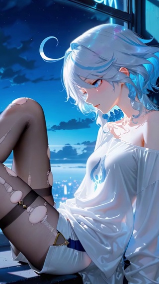 蓝调夜色私语芙宁娜