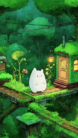治愈森林电话亭