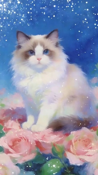 夜景猫咪