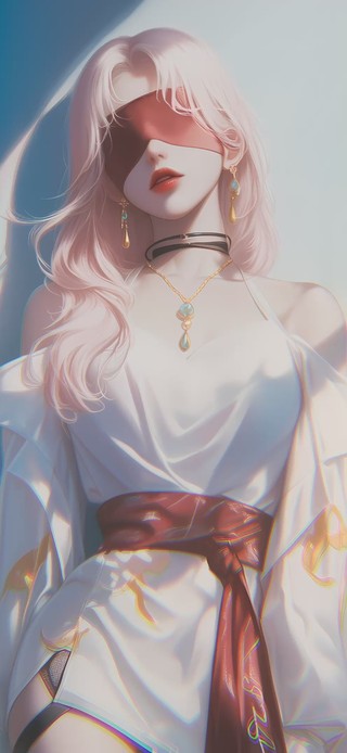 古风蒙眼女孩