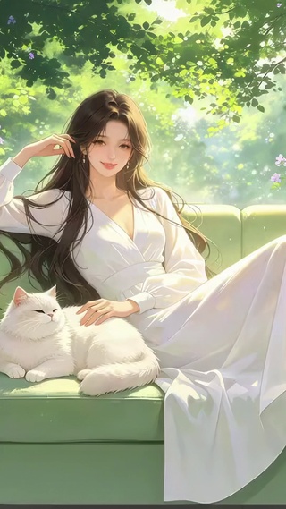 小清新慵懒美女壁纸