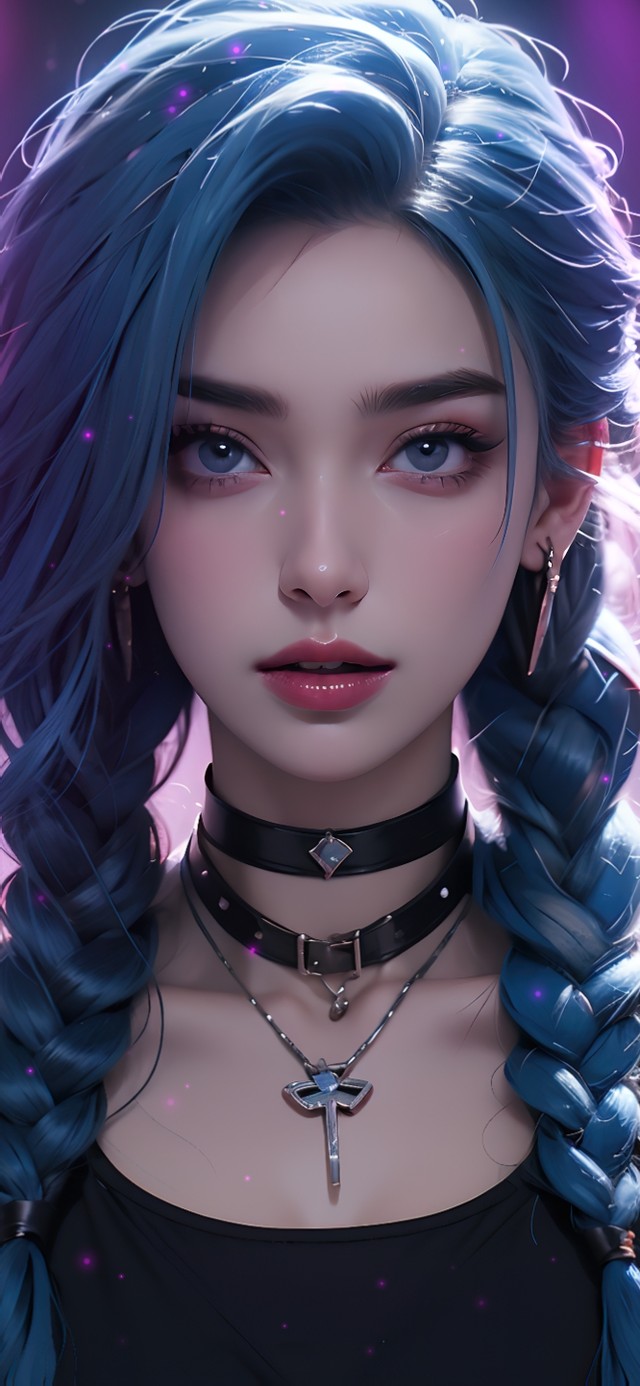 蓝发美女金克斯