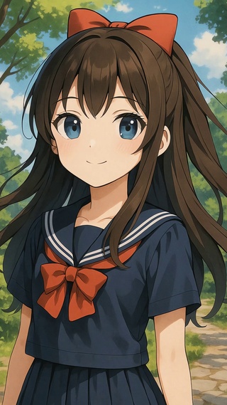 二次元动漫清纯少女