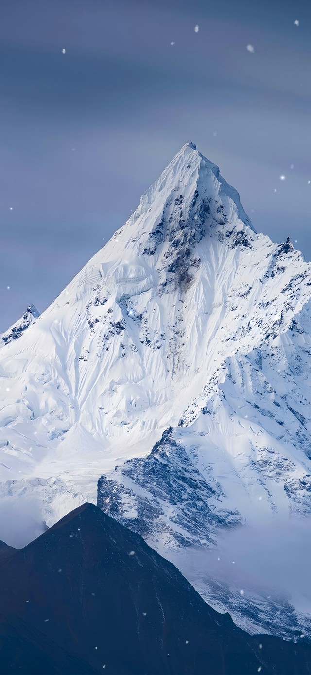 唯美治愈高山雪景