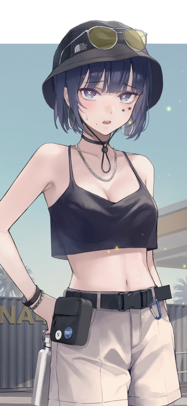 炎热夏日女孩