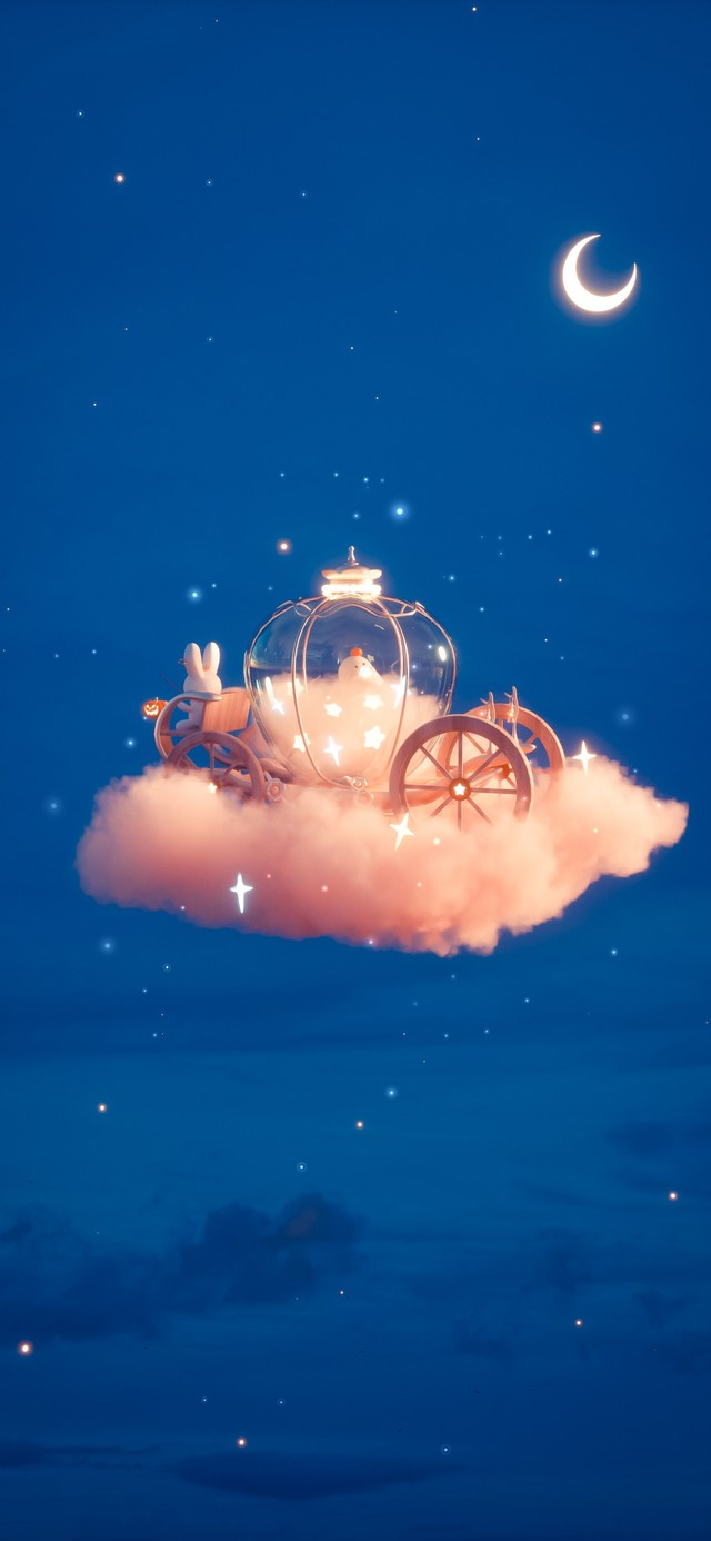 满载星星的南瓜车