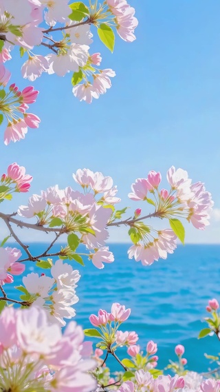 蔚蓝花海