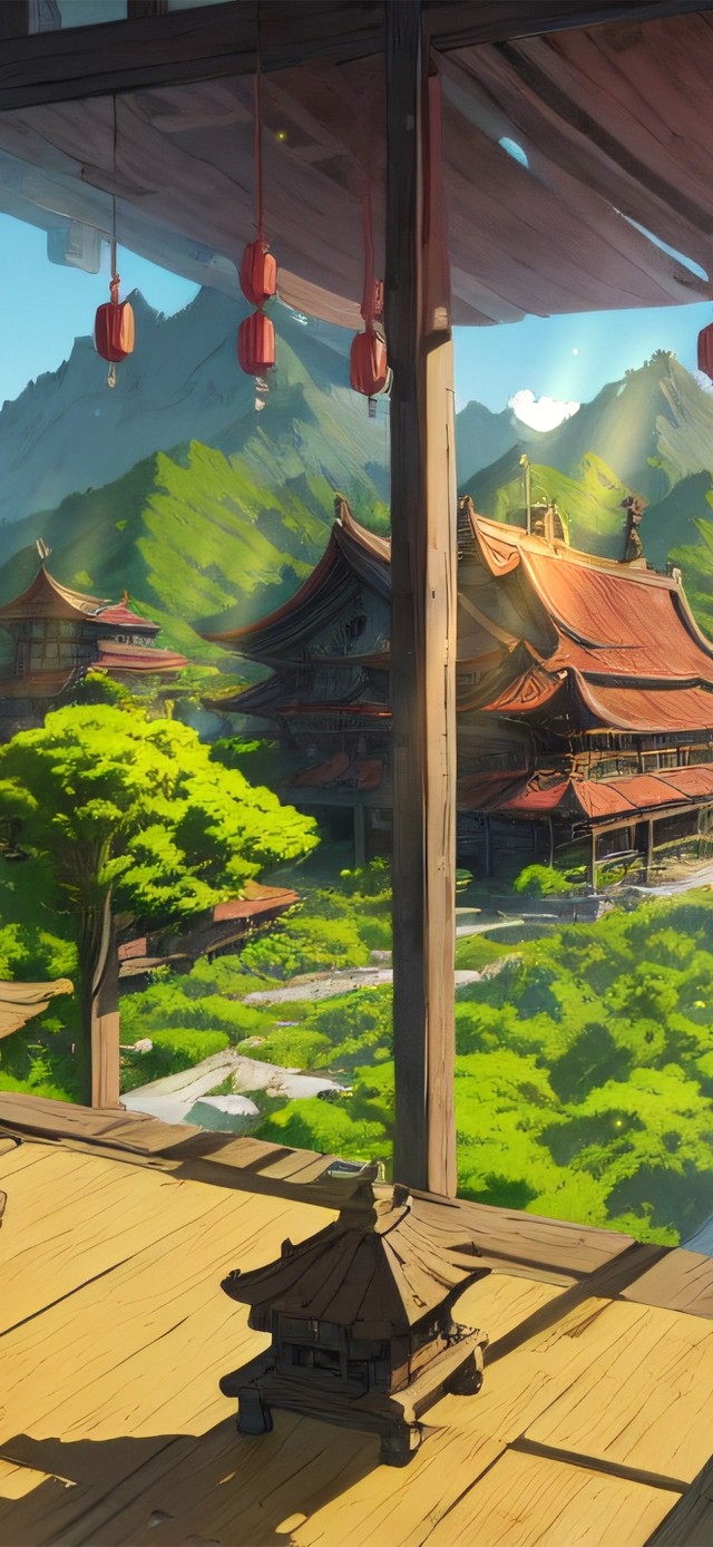 唯美护眼绿色森林