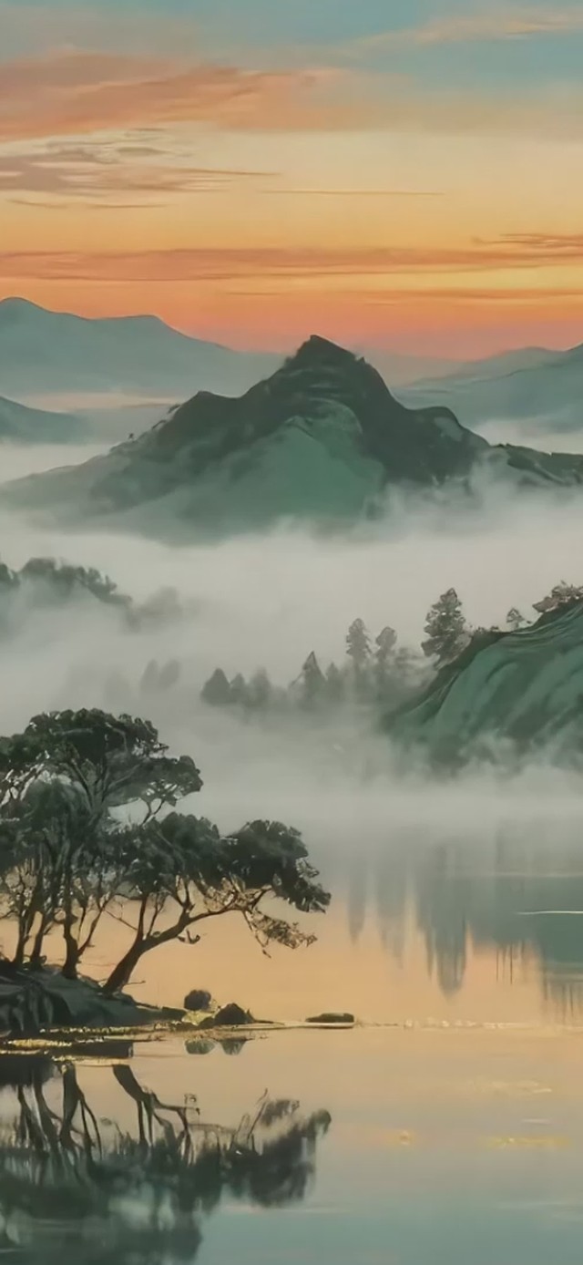 国风山水风景