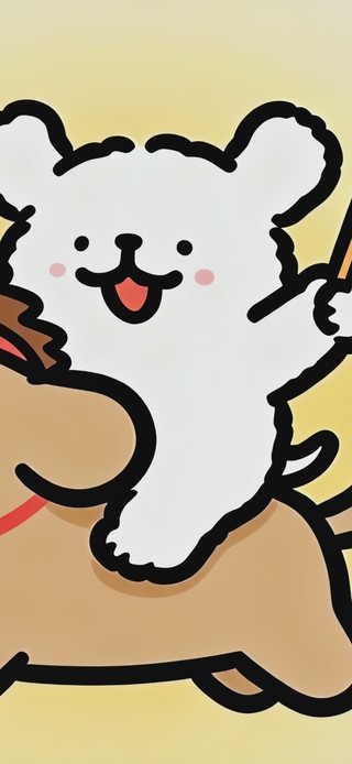 线条小狗马上有钱打工人