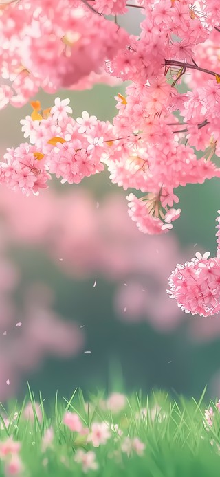 小清新唯美樱花树