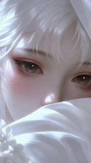纯白精灵甜美女孩