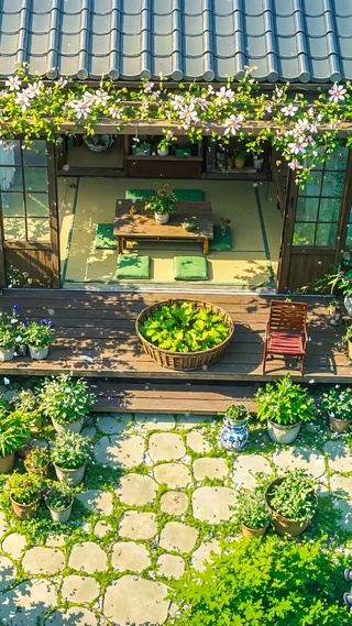 夏日木屋小院