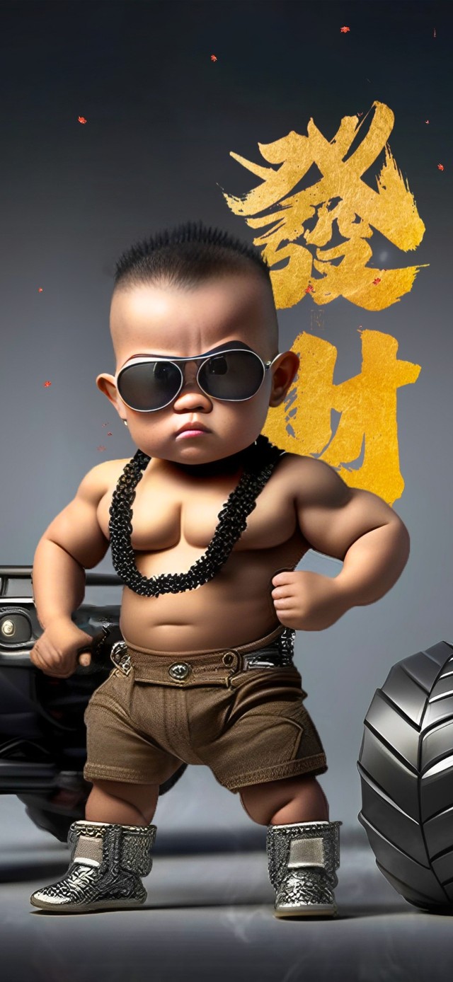 肌肉男孩 4K发财壁纸