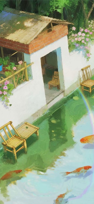 护眼绿景