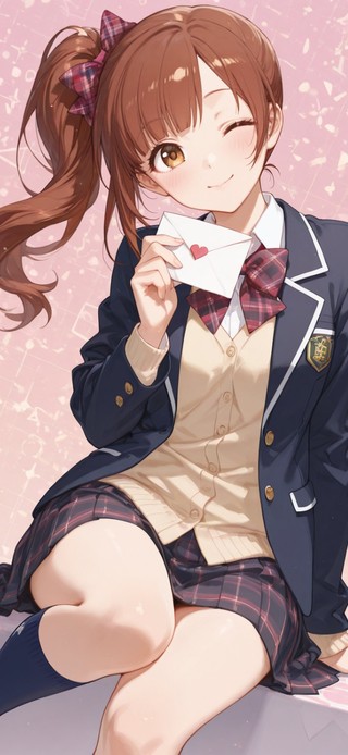 唯美粉发少女