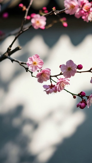 樱花枝头春景