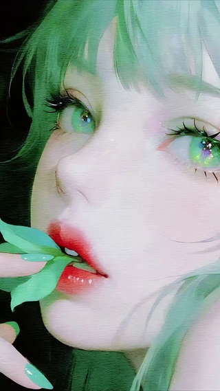 少女的叶脉私语