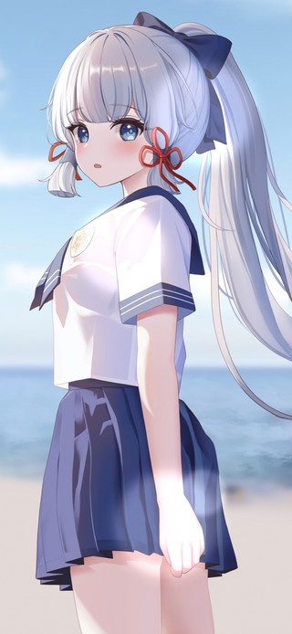 海边美少女