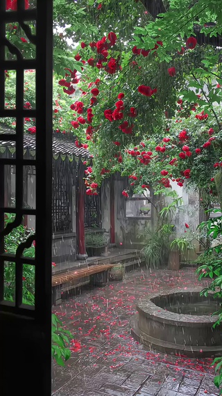 浪漫雨景