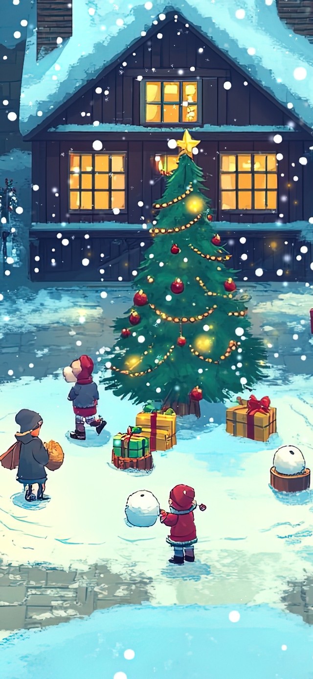 欢乐小镇的圣诞夜