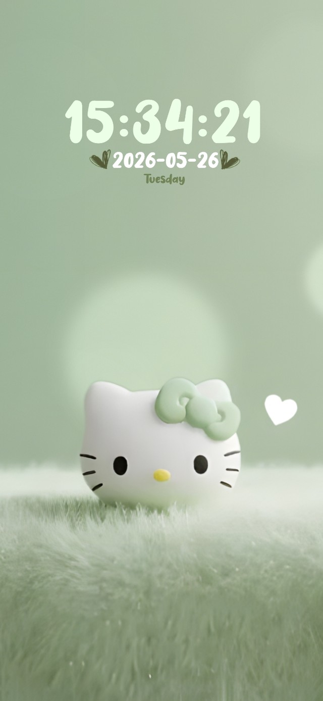 极简治愈 浅绿丝绒喵~