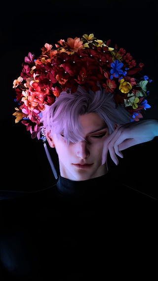 银子‖秦彻簪花动态壁纸