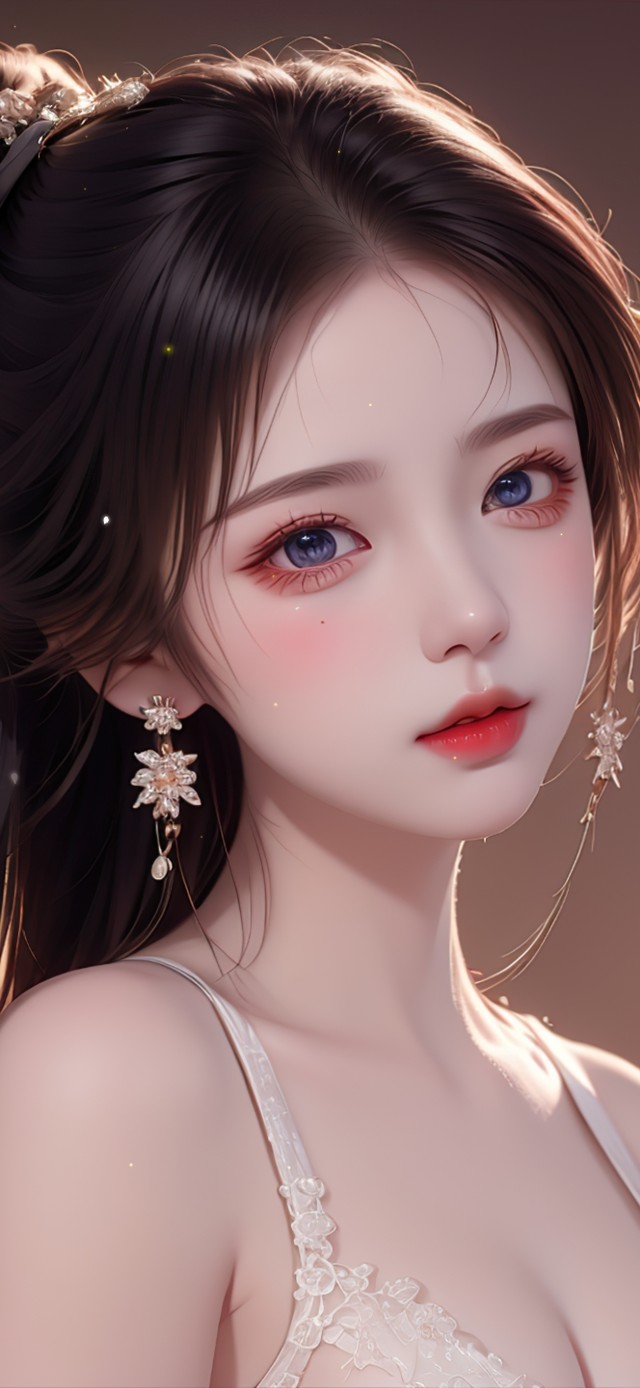 纯欲系古风长发女生