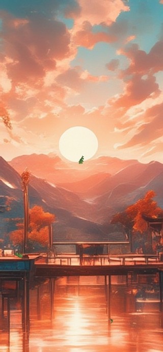 插画山水