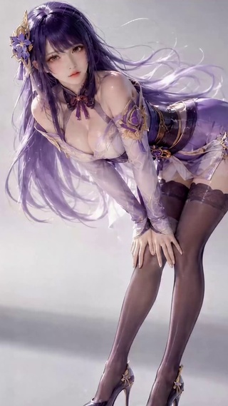 紫发梦幻少女