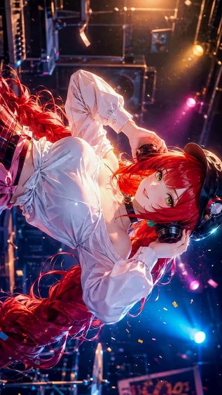 舞台红发少女