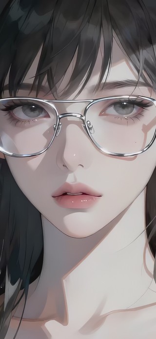 纯欲系眼镜吊带女神