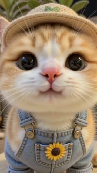 可爱园艺橘猫庭院日常