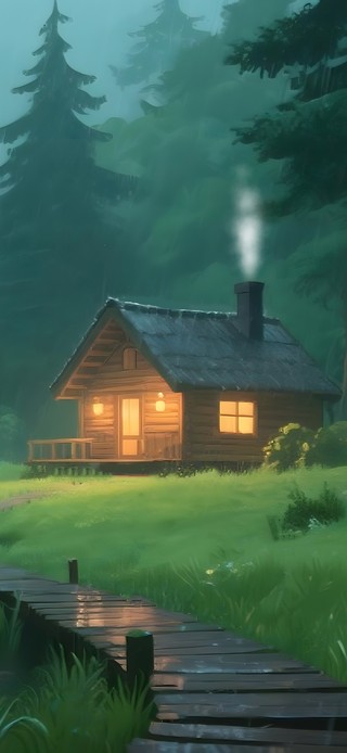 雨中小屋