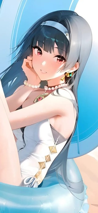 耀嘉音-海边泳装少女