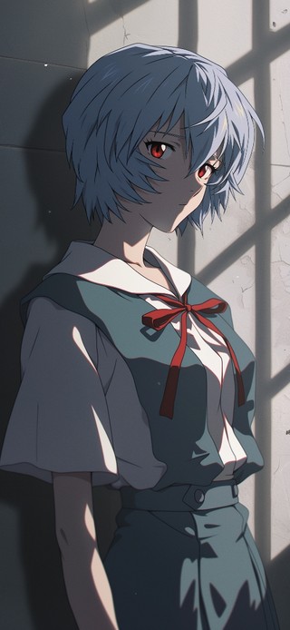唯美蓝发少女