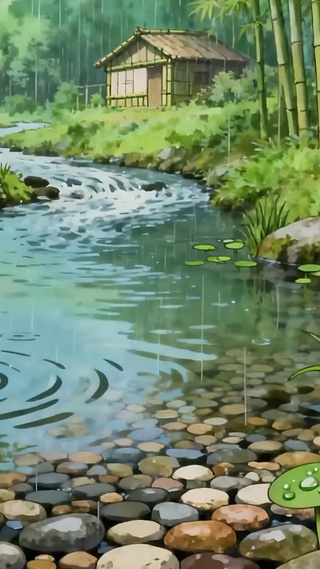 雨天竹林