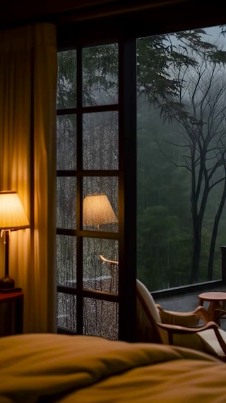 雨天山庄木屋