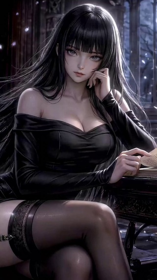 书香暗影少女