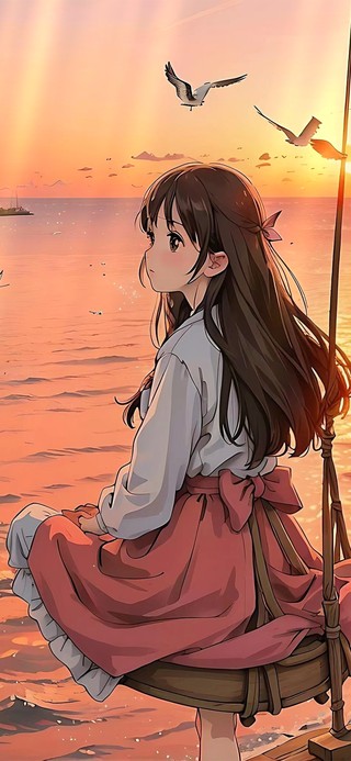 海边的少女